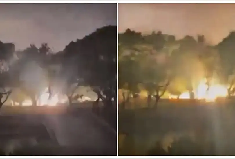 Impactante momento en que explota transformador en plena tormenta en Cuernavaca | VIDEO