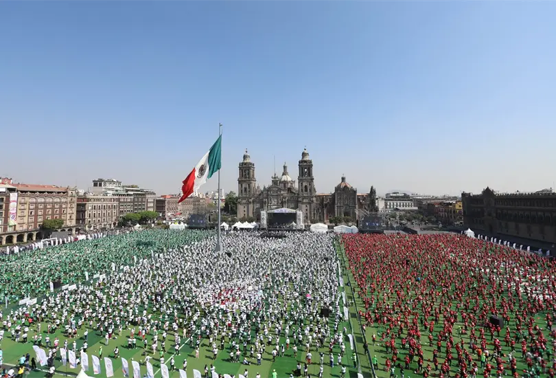 Se rompi&oacute; un r&eacute;cord mundial en el Z&oacute;calo de la CDMX.