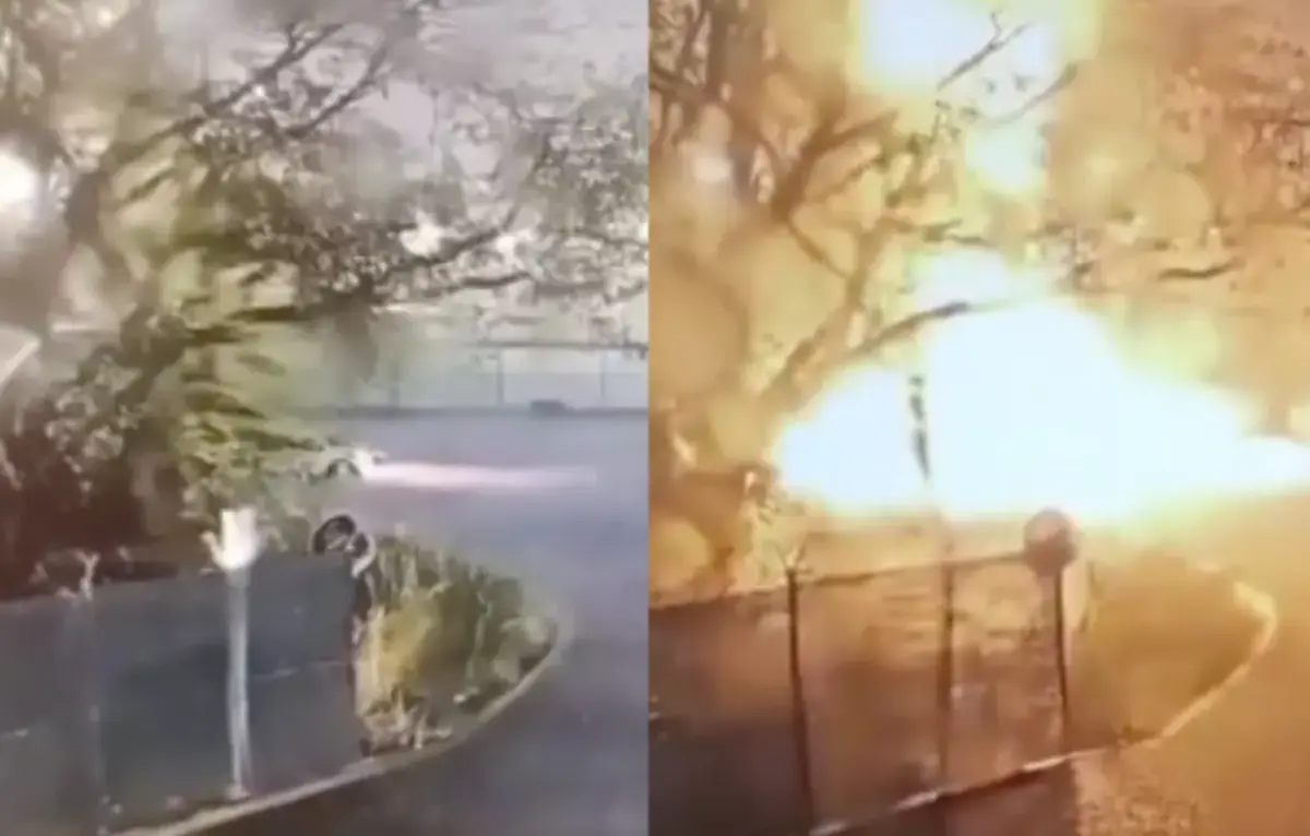  Imágenes inéditas muestran el instante en que se desató el incendio en la refinería Olmeca. 