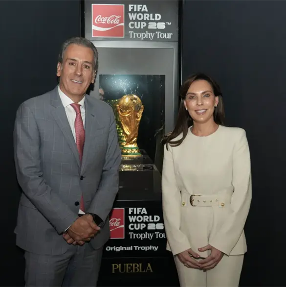 ¡La Copa del Mundo llega a Puebla! Presentan el FIFA World Cup Trophy Tour 2026