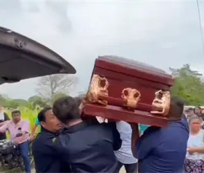 Ten&iacute;a ilusi&oacute;n de conocer a su primer nieto: Dan el &uacute;ltimo adi&oacute;s a Fernando Arias, v&iacute;ctima del incendio en Dos Bocas