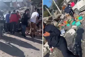 "Tron&oacute; un tanque de gas, amor": Fuerte explosi&oacute;n sacude Coacalco y derriba viviendas