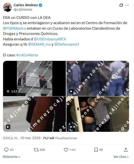 Continúa la polémica sobre la fiesta en La Muralla Captura de pantalla