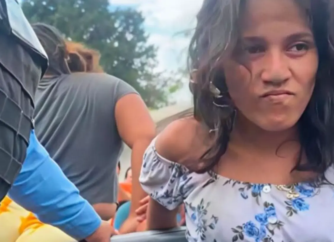 La presunta secuestradora terminó detenida por la policía. Especial