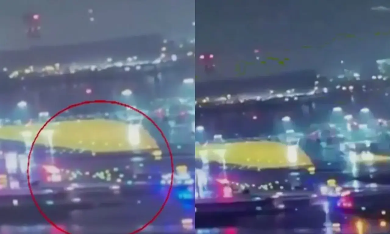  El choque ocurrió segundos después del aterrizaje. 