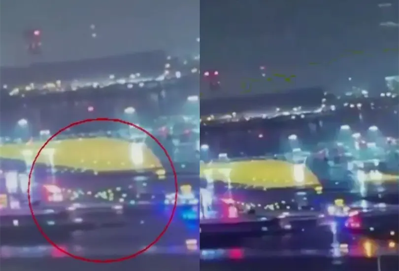 El choque ocurri&oacute; segundos despu&eacute;s del aterrizaje.