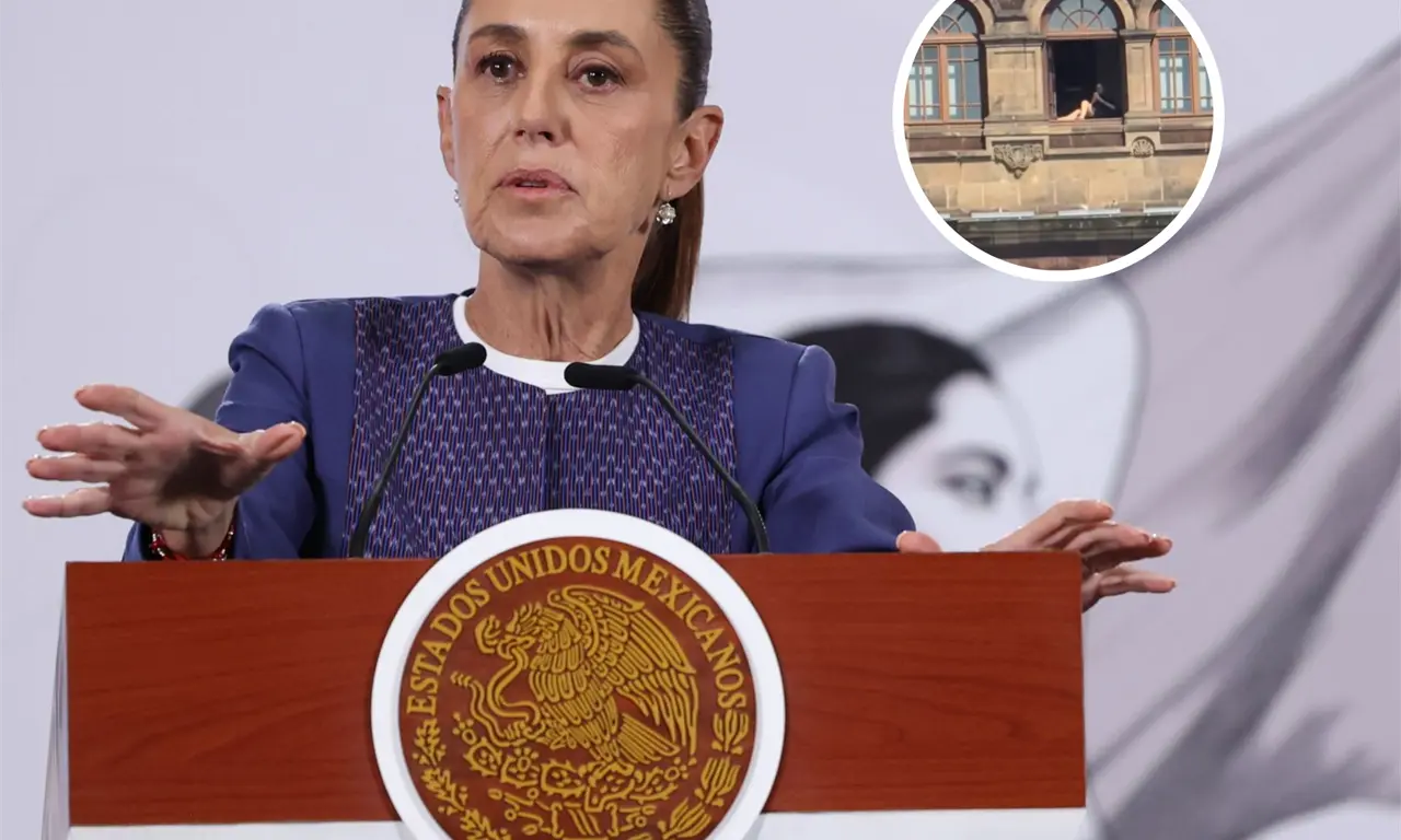  Sheinbaum reaccionó al video de la mujer. 