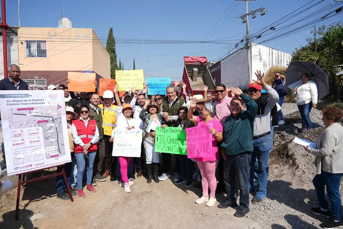 Pepe Chedraui estuvo en la supervisión de la obra. Especial.