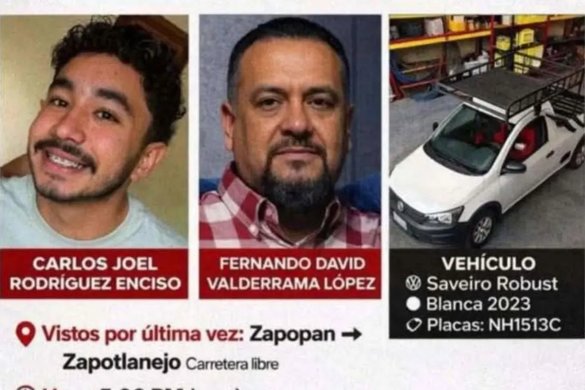  Carlos y Fernando desaparecieron mientras entregaban un brincolín 