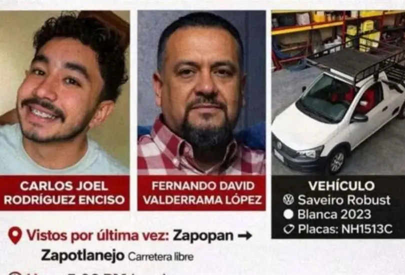 Carlos y Fernando desaparecieron mientras entregaban un brincolín Carlos y Fernando desaparecieron mientras entregaban un brincolín