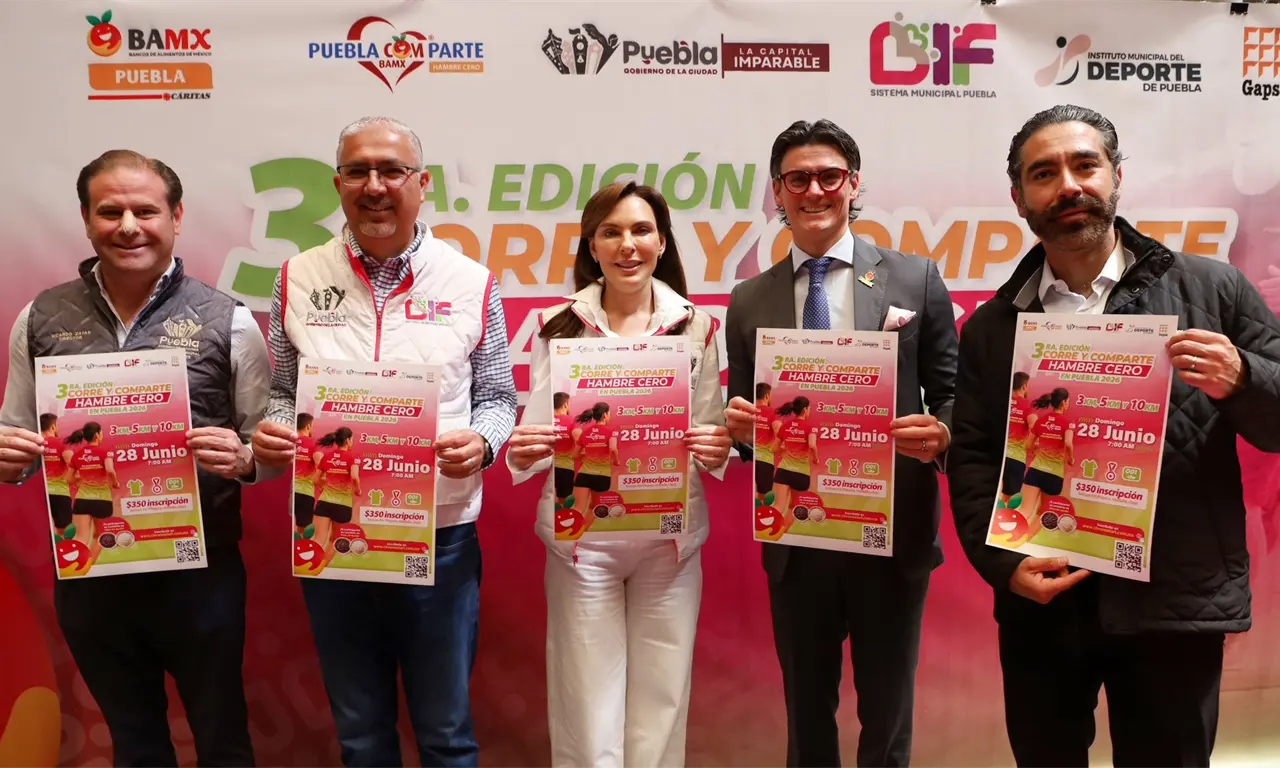  Carrera “Corre y Comparte 2026” en Puebla: así puedes participar 
 
