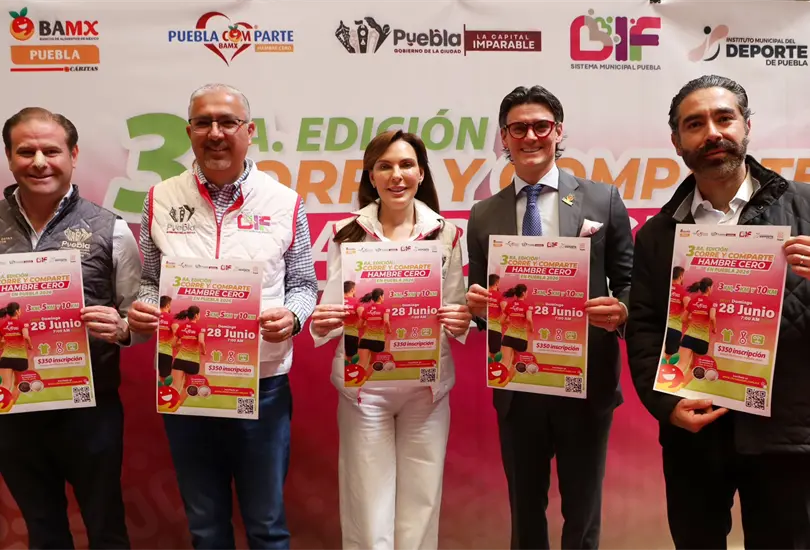 Carrera “Corre y Comparte 2026” en Puebla: así puedes participar 