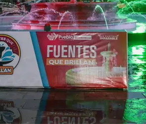 Parque de las Letras en Puebla recibe mantenimiento en fuentes e iluminación Parque de las Letras en Puebla recibe mantenimiento en fuentes e iluminación