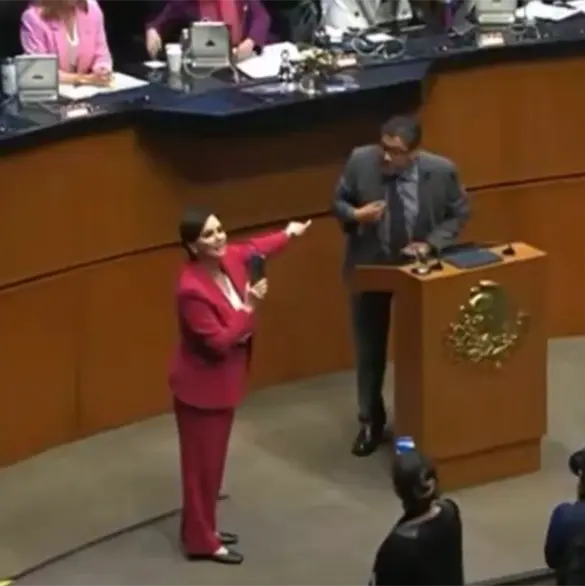 "&iexcl;Narco!" vs "&iexcl;Demu&eacute;stramelo!": Lilly T&eacute;llez y Sa&uacute;l Monreal se gritonean en el Senado por el Plan B