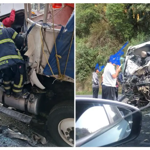 Tragedia en la México-Toluca: choque de camiones deja un muerto y varios heridos Tragedia en la México-Toluca: choque de camiones deja un muerto y varios heridos