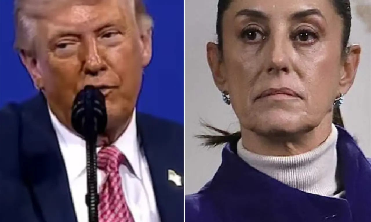  La escena, descrita por el propio Trump, incluyó una recreación en la que imitó la voz de Sheinbaum para enfatizar su reacción. 