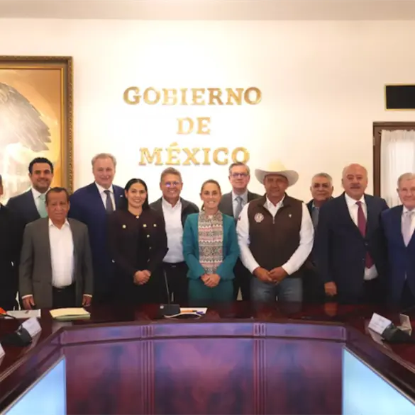 Sheinbaum se re&uacute;ne con la industria azucarera en Colima para fortalecer producci&oacute;n nacional