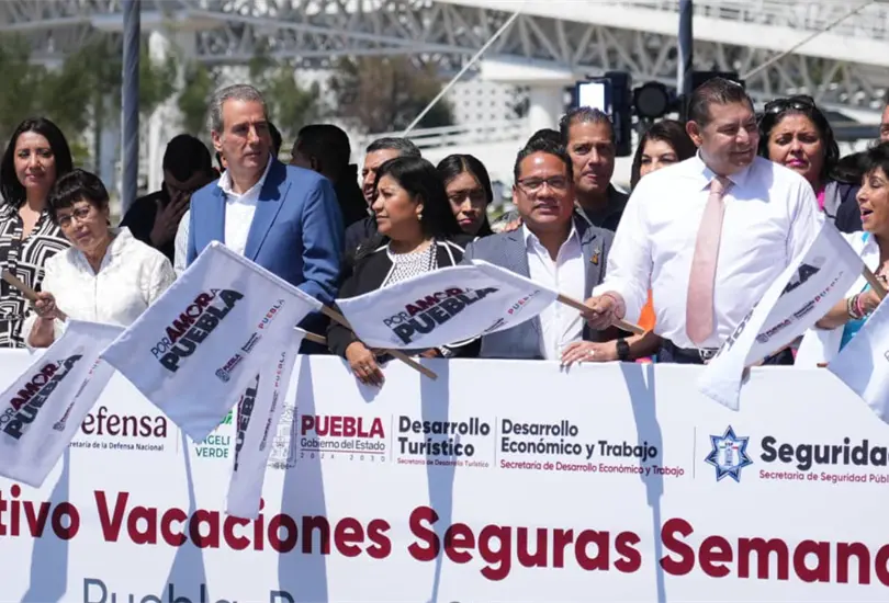 Banderazo para las vacaciones de Semana Santa en Puebla.