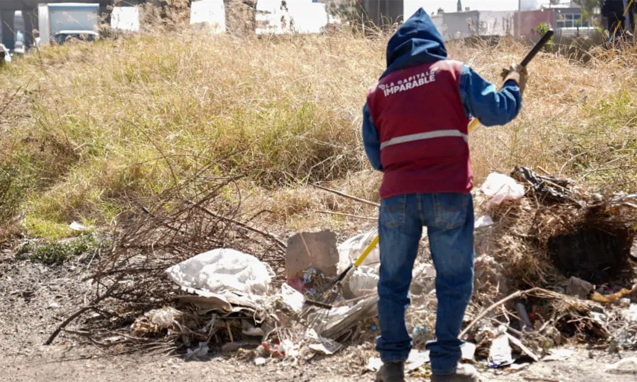  Las labores de limpieza en Puebla. 
