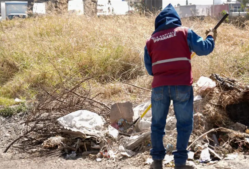 Las labores de limpieza en Puebla. Las labores de limpieza en Puebla.