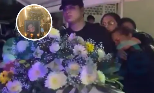 Con el coraz&oacute;n destrozado: Ceci Flores da &uacute;ltimo adi&oacute;s a su hijo Marco Antonio