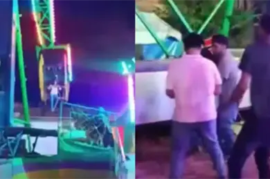 Captan momento en que joven sale proyectada de juego mec&aacute;nico en feria de Guerrero; menor habr&iacute;a causado el accidente 