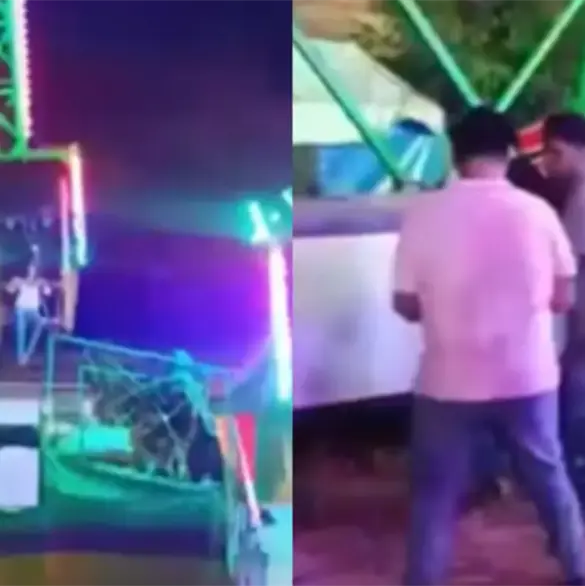Captan momento en que joven sale proyectada de juego mec&aacute;nico en feria de Guerrero; menor habr&iacute;a causado el accidente 