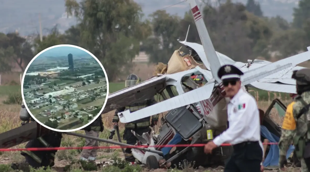  Así fueron los últimos momentos previos al desplome en Huejotzingo, Puebla. 