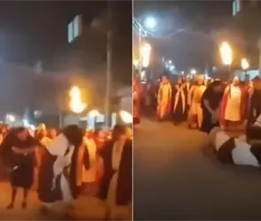 VIDEO: Empujan brutalmente a "Jes&uacute;s" y termina lesionado en Pasi&oacute;n de Cristo en Xonacatl&aacute;n