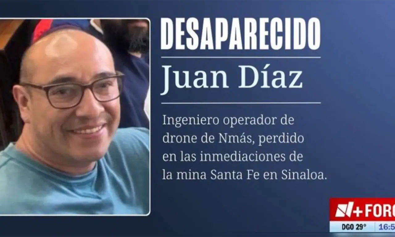  Operador de dron de N+ desaparece tras ir por su equipo a una mina de Sinaloa 