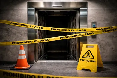 Fatal descuido: hombre cae al vac&iacute;o en elevador sin cabina en Santa Fe