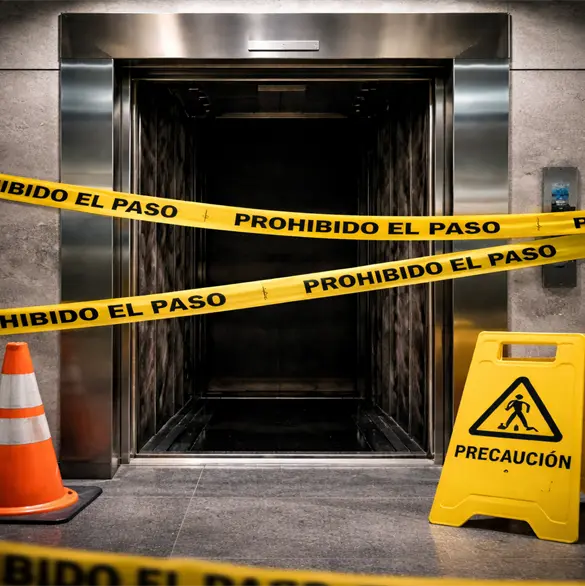 Fatal descuido: hombre cae al vac&iacute;o en elevador sin cabina en Santa Fe