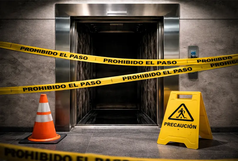 Fatal descuido: hombre cae al vac&iacute;o en elevador sin cabina en Santa Fe