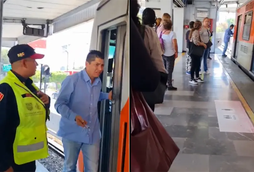 Se viene desmayando: p&aacute;nico en Metro CDMX por conductor que manejaba en estado err&aacute;tico