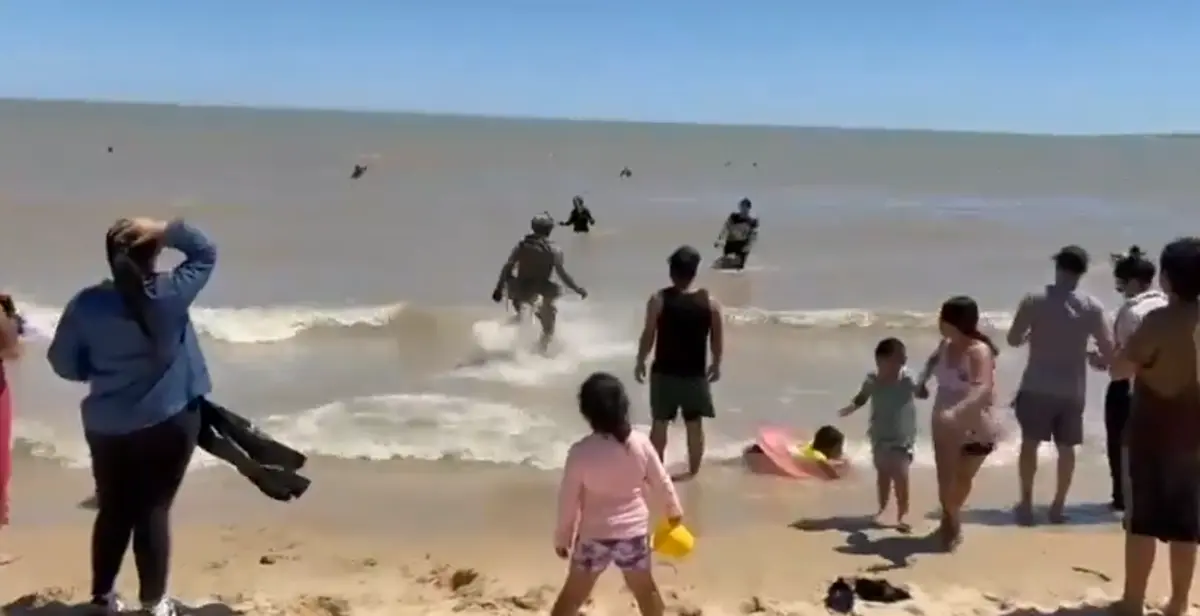 Los turistas estaban expectantes. Especial.