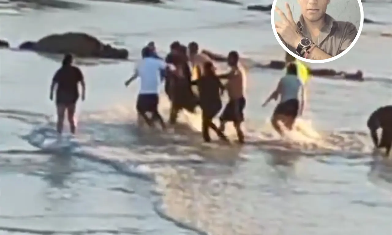  El hombre murió al rescatar a los menores. 