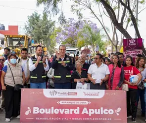 Inician obras de rehabilitación en Bulevar Apulco en Puebla Inician obras de rehabilitación en Bulevar Apulco en Puebla