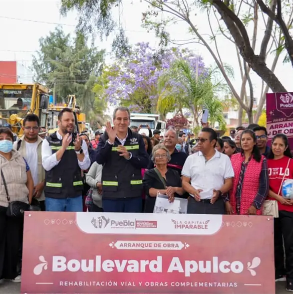 Inician obras de rehabilitaci&oacute;n en Bulevar Apulco en Puebla