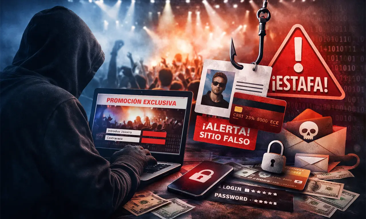  Estafas digitales crecen: engañan a fans con supuestos accesos VIP a conciertos 