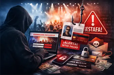 Estafas digitales crecen: enga&ntilde;an a fans con supuestos accesos VIP a conciertos