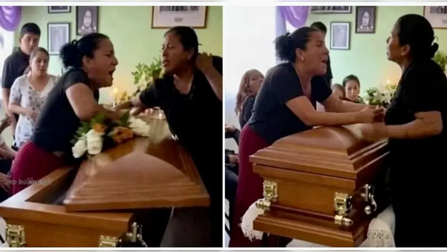 Dos mujeres se enfrentan a golpes por el mismo hombre durante su velorio