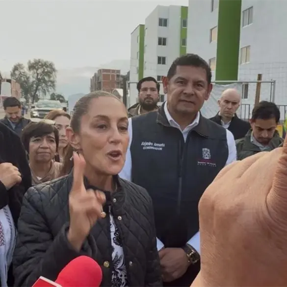 Así regañó Sheinbaum a manifestantes en San José Chiapa tras protestas contra planta recicladora Así regañó Sheinbaum a manifestantes en San José Chiapa tras protestas contra planta recicladora