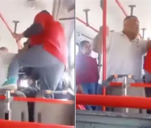 Chofer de cami&oacute;n enfrenta a presunto acosador de menor y lo baja a golpes en Jalisco