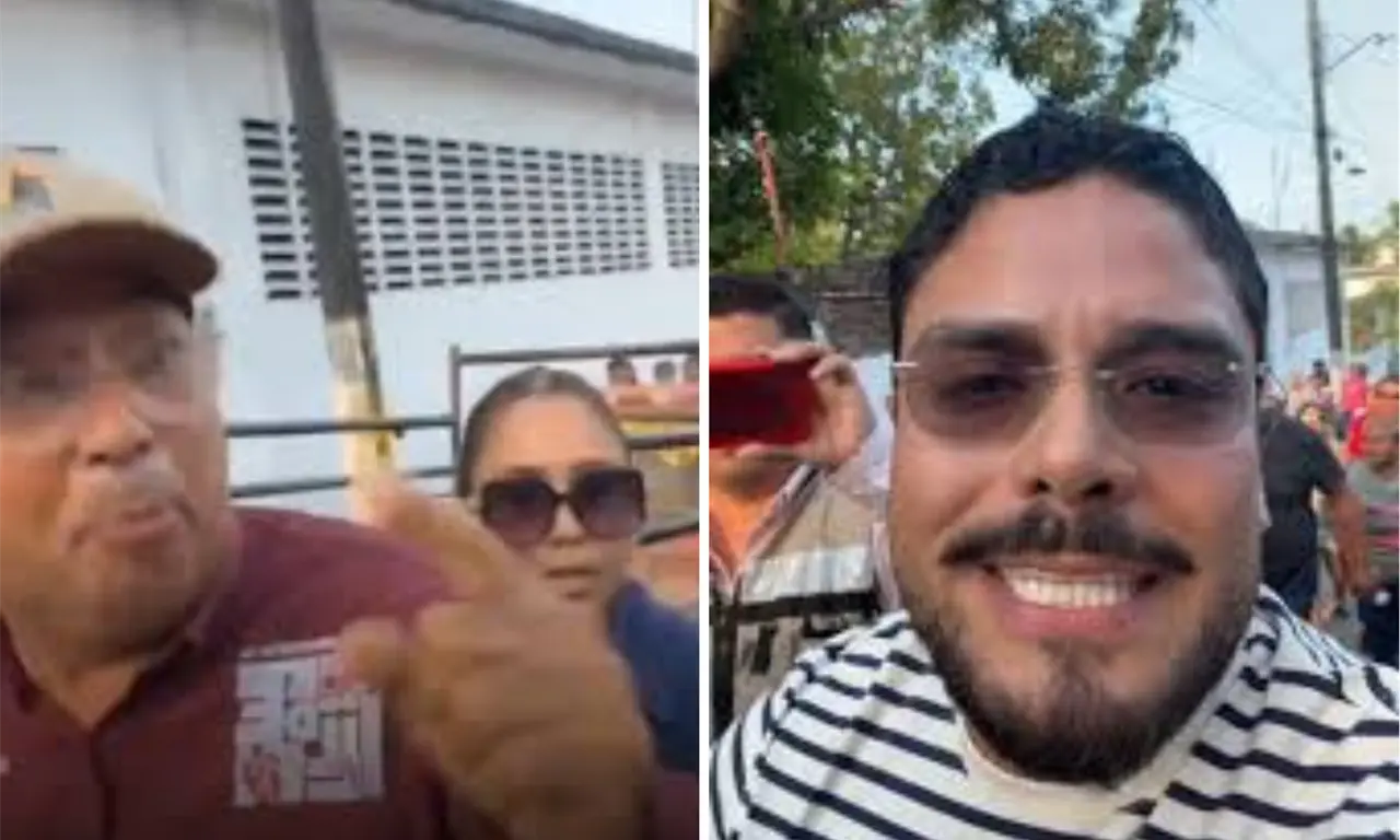  El momento de la amenaza quedó captado en video. 