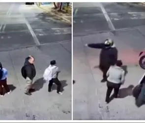 Delincuentes asaltan en segundos a personas que esperaban transporte a las 6 de la ma&ntilde;ana en Ecatepec | VIDEO