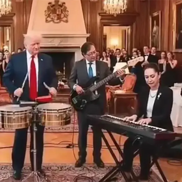 "Parranda del diálogo": Presidente de Colombia comparte video de Trump y Sheinbaum tocando cumbia "Parranda del diálogo": Presidente de Colombia comparte video de Trump y Sheinbaum tocando cumbia