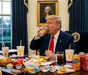 Doctor revela que Trump cree que el refresco podr&iacute;a "matar el c&aacute;ncer" porque mata el pasto