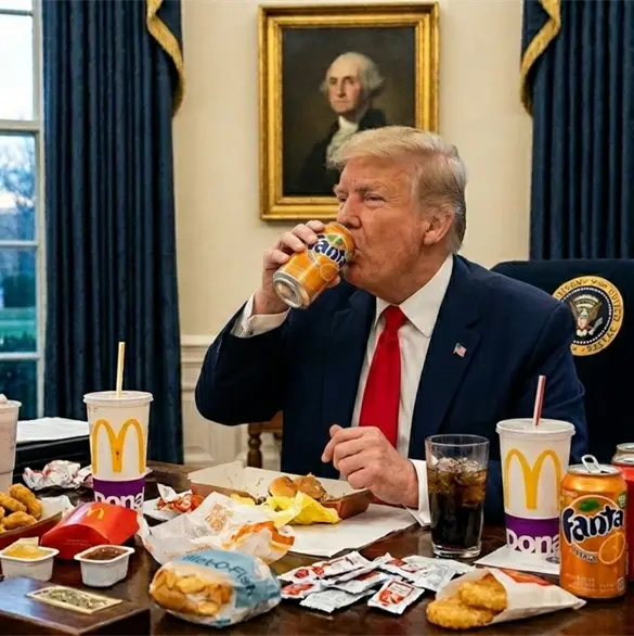 Doctor revela que Trump cree que el refresco podr&iacute;a "matar el c&aacute;ncer" porque mata el pasto