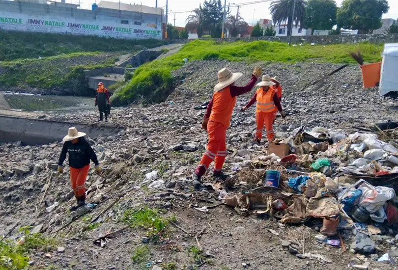 Refuerzan acciones en Puebla para temporada de lluvias.