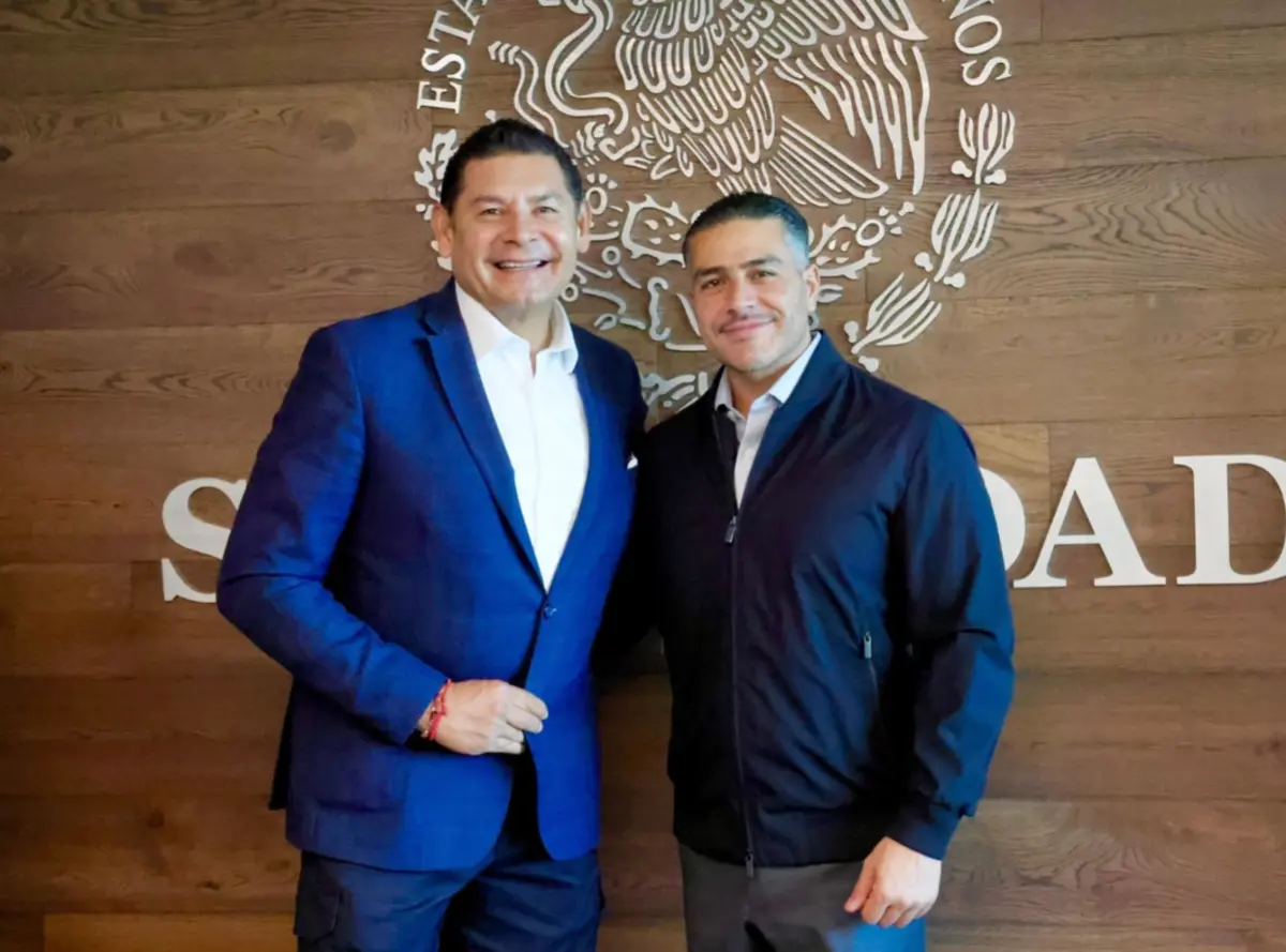  Alejandro Armenta Mier y Omar García Harfuch revisaron y ajustaron la estrategia de seguridad en Puebla. 